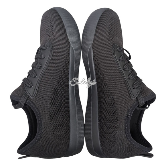 Vessi Weekend Mens 7 Womens 8 Space Black Waterproof Dyma-Tex Knit Sneaker - Picture 12 of 13